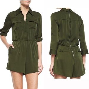 Alice + Olivia Olive Green Romper